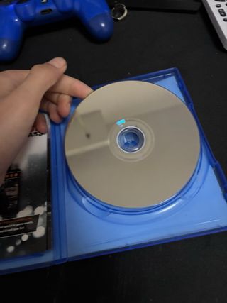 PS4 Slim Negra + 2 Mandos Azules + Juegos