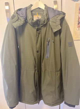 Abrigo acolchado verde