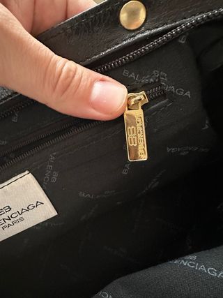 Bolso Balenciaga Negro Piel y Tela