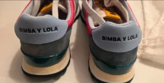 Zapatillas BIMBA Y LOLA grises y rosas