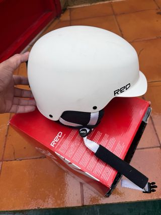 Casco de Snowboard Blanco RED