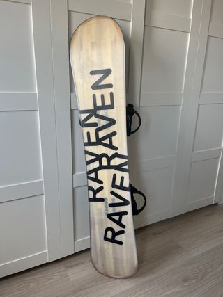 Tabla Snowboard Raven con Fijaciones y Funda