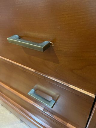 Cómoda y Mesita Auxiliar Madera