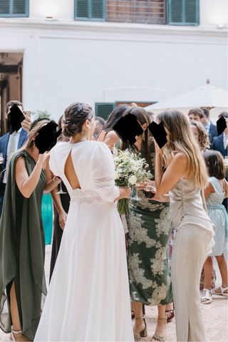 Vestido de Novia Rosa Clará - escote cuadrado