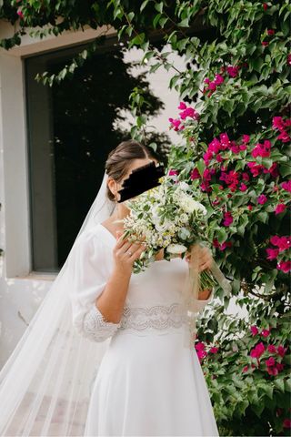 Vestido de Novia Rosa Clará - escote cuadrado