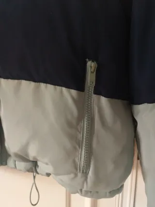 Chaquetón acolchado bloques de color