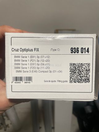 Barras de techo Cruz aluminio