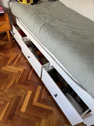 Cama Diván Nido IKEA Hemnes blanco