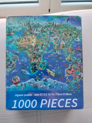 Puzzle 1000 Piezas Mundo Animales y Ciudades