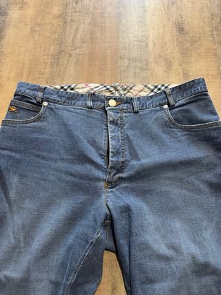 Tejanos señora Burberry Azules