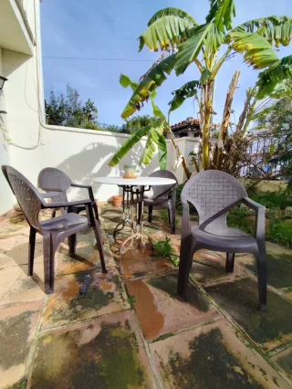 Juego 4 sillas exterior patio