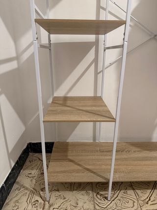 Armario Sklum Blanco y Madera