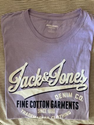 Camiseta Jack & Jones Morada Talla L