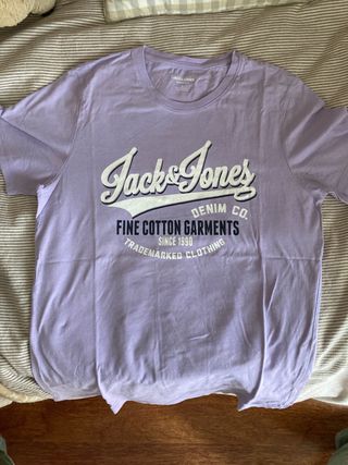 Camiseta Jack & Jones Morada Talla L