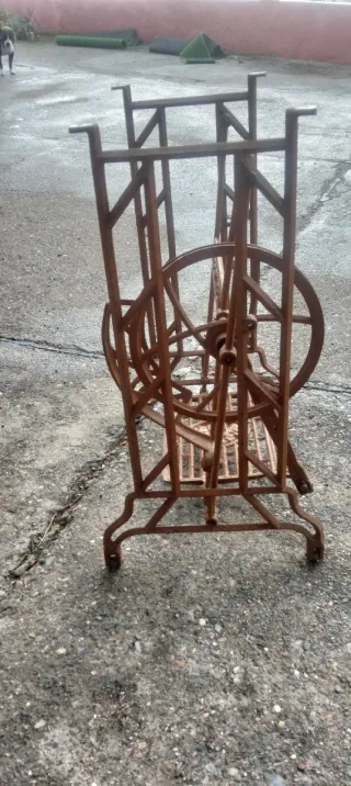 Pie antiguo máquina de coser Wertheim