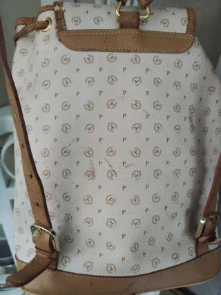 Zaino Pollini Beige Monogram P