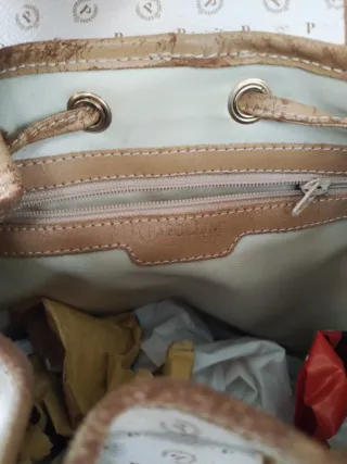 Zaino Pollini Beige Monogram P