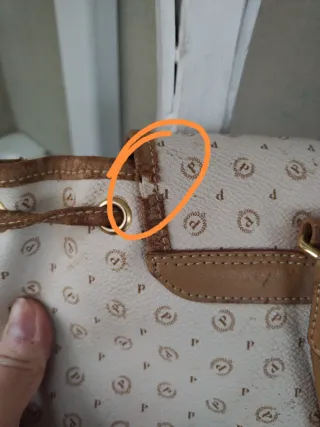 Zaino Pollini Beige Monogram P