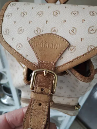 Zaino Pollini Beige Monogram P