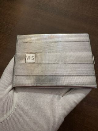 Antico portasigarette W.S Alpacca Germania.