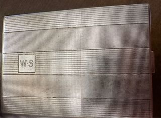 Antico portasigarette W.S Alpacca Germania.