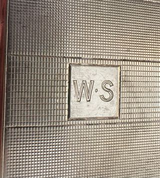 Antico portasigarette W.S Alpacca Germania.