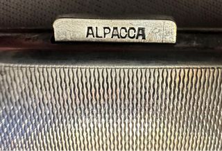 Antico portasigarette W.S Alpacca Germania.