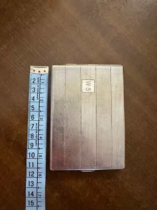 Antico portasigarette W.S Alpacca Germania.