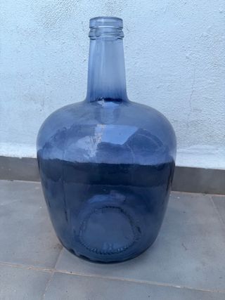 Set 6 Damajuanas Vidrio Azul