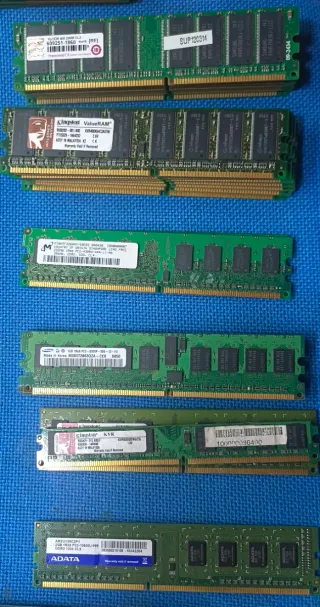 100 Módulos de Memoria RAM Varias Marcas