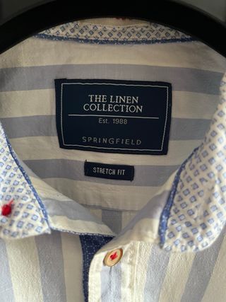 Camisa Springfield Rayas Azul y Blanco