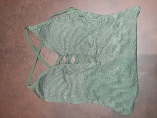 Costume intero donna verde