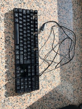 Teclado Trust Negro con Cable