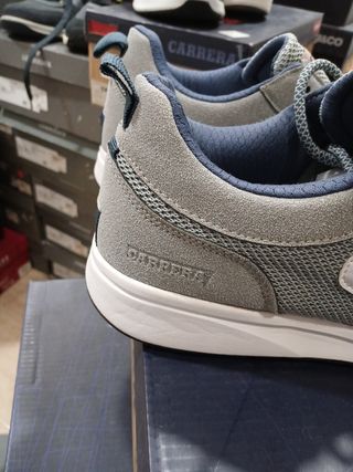 Zapatillas deportivas Carrera grises y azules t 40