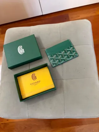 Portacarte Goyard Verde