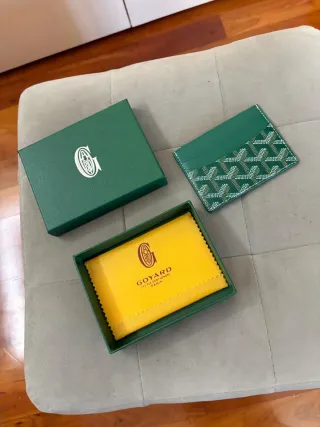 Portacarte Goyard Verde