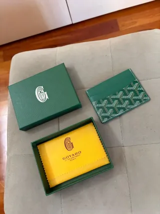 Portacarte Goyard Verde
