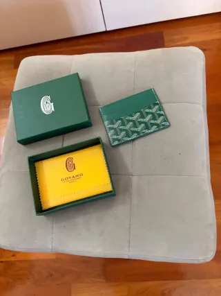Portacarte Goyard Verde