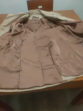 Gabardina Zara Beige Talla XS