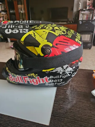 Casco Motocross Enduro Bull Fight + regalos