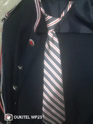 Traje de comunión niño azul