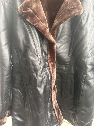 Chaquetón piel oveja negro Talla 3XL