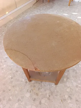 Mesa camilla madera redonda