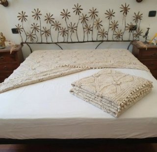 Copriletto Cotone Vintage Fatto a Mano