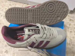 Adidas Samba Beige/Morado Talla X