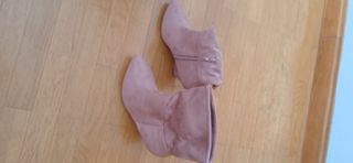 Botines color rosa palo talla 36