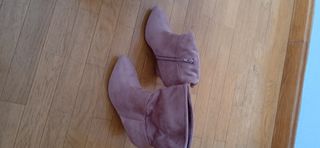 Botines color rosa palo talla 36
