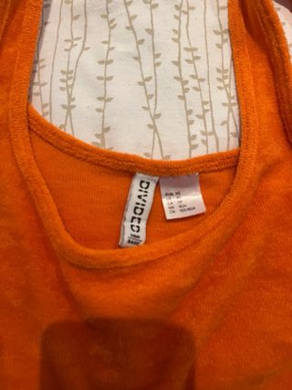 Top naranja tirantes básico