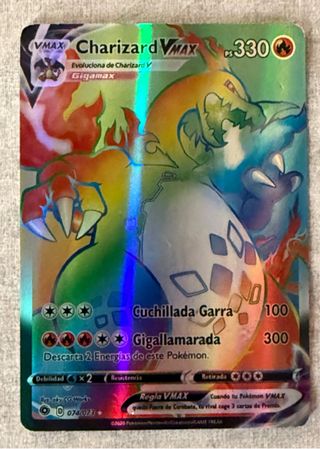 Lote Cartas Pokémon VMAX y EX Charizard, Pikachu