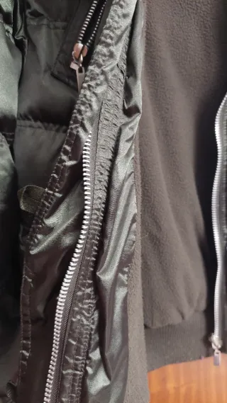 Anorak mujer verde oliva,irisado